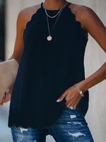 Vintage Plain Sleeveless Casual Top - thumbnail