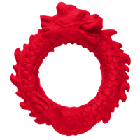 XR Brands Rise of the Dragon - Silicone Cock Ring - Red