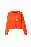 Sweatshirt - ORANGE - S