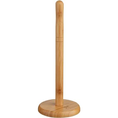 Five keukenrolhouder - naturel - 12,5 x 32 cm - bamboe hout - Keukenpapier houder