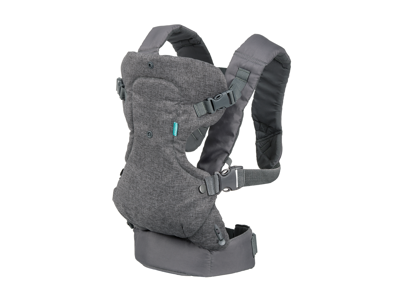 Infantino 4-in-1 draagzak baby Flip (Grijs/turquoise)