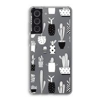 Cactusmotief: Samsung Galaxy S21 FE Transparant Hoesje