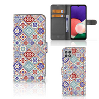 Samsung Galaxy A22 5G Bookcase Tiles Color