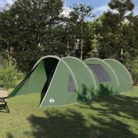 VidaXL Tunneltent met dak met opslag groen en wit 778 x 356 x 210 cm