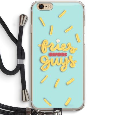 Always fries: iPhone 6 / 6S Transparant Hoesje met koord