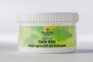 Gele klei poeder