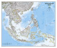 Wandkaart Zuidoost Azië, politiek, 96 x 81 cm | National Geographic - thumbnail