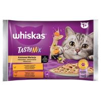 WHISKAS Tasty Mix Chicken and Vegetable, Lamb and Turkey - nat kattenvoer - 4 x 85g