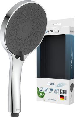 Schutte CAPRI Handdouche | Chroom/antraciet - 60291