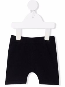 Thom Browne Kids short en cachemire à design en maille - Bleu