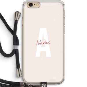 Strawberry Milkshake: iPhone 6 PLUS / 6S PLUS Transparant Hoesje met koord