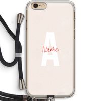 Strawberry Milkshake: iPhone 6 PLUS / 6S PLUS Transparant Hoesje met koord