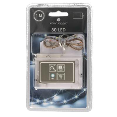 LED Strip warm wit - 100 cm - op batterijen - 30 LED -