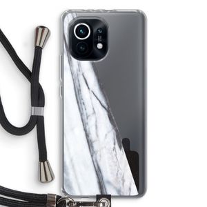 Gestreepte marmer: Xiaomi Mi 11 Transparant Hoesje met koord