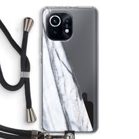 Gestreepte marmer: Xiaomi Mi 11 Transparant Hoesje met koord