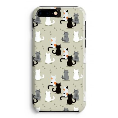 Katten: iPhone 8 Plus Volledig Geprint Hoesje
