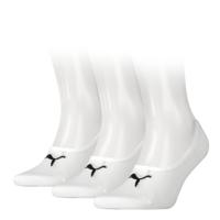 Puma sokken Footies wit 3-pack unisex-43-46