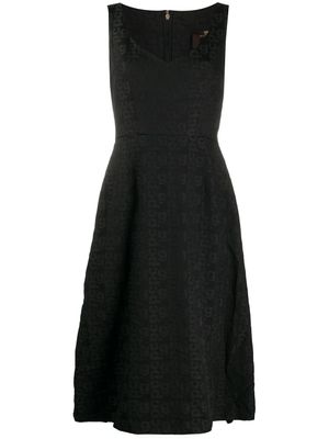 Comme Des Garçons robe mi-longue évasée - Noir