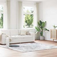 Hoogpolig vloerkleed NAVARRA 240x240 cm polyester lichtgrijs