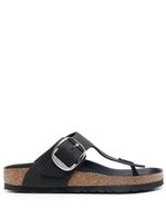 Birkenstock claquettes Gizeh Big Buckle 35 mm - Noir