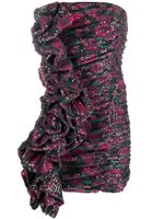 ROTATE BIRGER CHRISTENSEN robe froncée à sequins - Rose