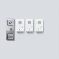 Siedle SET CAB 850-3 E/W Infoveld voor Deurintercom Kabelgebonden Zilver, Wit