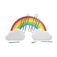 Mosterd Regenboog Paperclip Houder - thumbnail