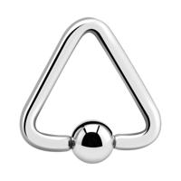 Triangle Ball Closure Ring Chirurgisch Staal 316L Piercingringen