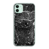 Zwart marmer: iPhone 11 Transparant Hoesje