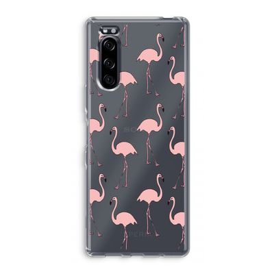 Anything Flamingoes: Sony Xperia 5 Transparant Hoesje