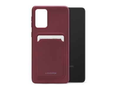 Mobilize Mobilize Rubber Gelly Card Case Samsung Galaxy A33 5G Matt Bordeaux