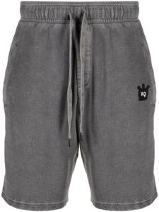 Zadig&Voltaire short Party Skull à effet délavé - Gris