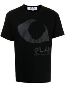 Comme Des Garçons Play t-shirt à œil imprimé - Noir