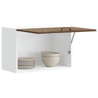 Keukenwandkast Lucca bewerkt hout bruin eikenkleur