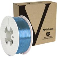Verbatim 55056 55056 Filament PETG 1.75 mm 1 kg Blauw (transparant) 1 stuk(s)