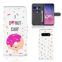 Samsung Galaxy S10 Plus Book Cover Donut Roze - thumbnail