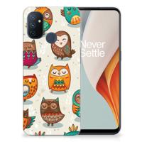OnePlus Nord N100 | TPU Hoesje | Vrolijke Uilen