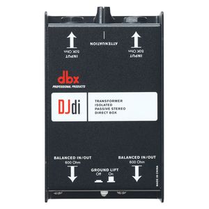 dbx DJDI passieve tweekanaals DI box