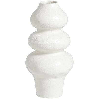 Leen Bakker - Vaas Noah Off-white - 28xØ14,5 Cm - Keramiek - Crème#Wit