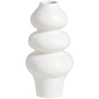 Leen Bakker - Vaas Noah Off-white - 28xØ14,5 Cm - Keramiek - Wit#Crème