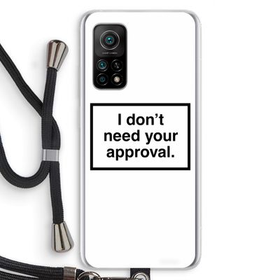 Don't need approval: Xiaomi Mi 10T 5G Transparant Hoesje met koord