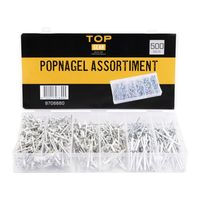 Topgear popnagel assortiment 500-delig