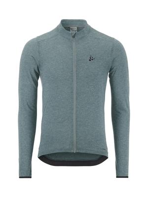 Craft Core Bike Essence Wool Jersey lange mouw blauw heren