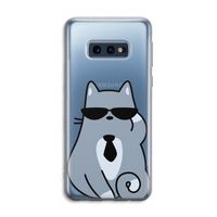 Cool cat: Samsung Galaxy S10e Transparant Hoesje