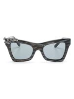 Dolce & Gabbana Eyewear lunettes de soleil à monture rectangulaire - Argent - thumbnail