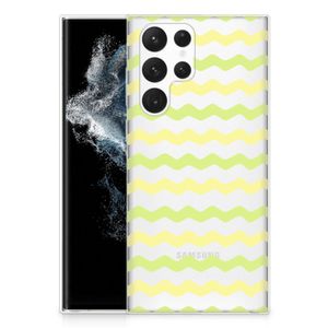 Samsung Galaxy S22 Ultra TPU bumper Waves Yellow