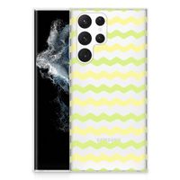 Samsung Galaxy S22 Ultra TPU bumper Waves Yellow - thumbnail