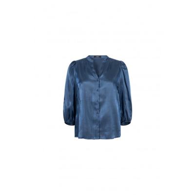 Jansen Amsterdam - Grijs | Dames | Blouse | Grijs | 46 | regular | Kamst mode