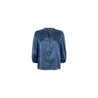 Jansen Amsterdam - Grijs | Dames | Blouse | Grijs | 42 | regular | Kamst mode