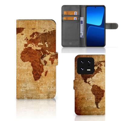 Xiaomi 13 Pro | Flip Cover | Wereldkaart